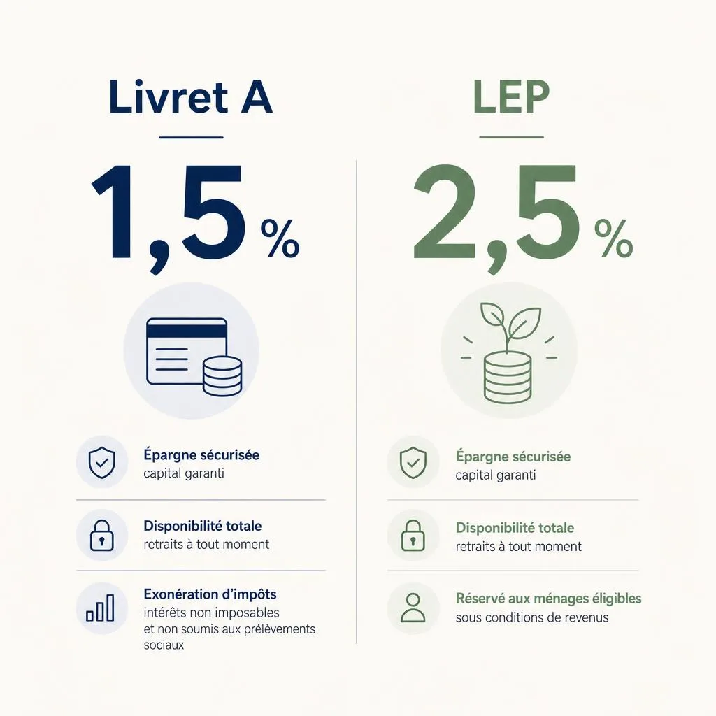 Comparaison des meilleurs placements financiers 2026 : Livret A, PEA, assurance-vie et SCPI côte à côte