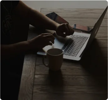 background illustration of pc on a table